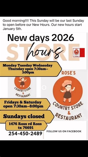 Rose’s Country Store & Restaurant on Reels | Facebook