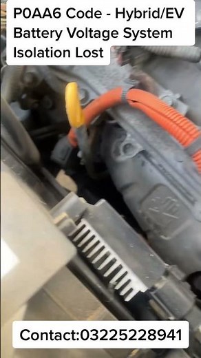 Lexus Rx450h 2010 P0AA6 Code - Hybrid/EV Battery Voltage System Isolation Lost