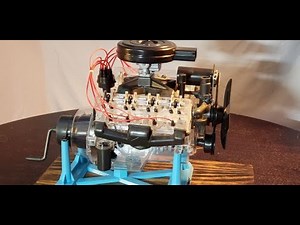 Clear V8 Engine Model