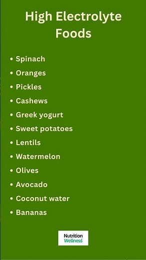 12 Examples of High Electrolyte Foods