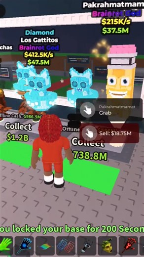 Enybody wana pvp I, quicking steal a brainrot