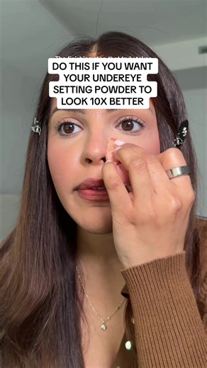 I do this step AFTER I do a loose setting powder and I swear it it’s like taking an eraser to your pores lol #makeuptipstiktok #settingpowder #settingpowdermakeup #makeuphacks