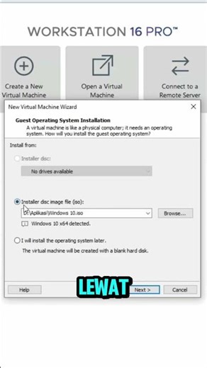 Dear Install Windows 10 from VMware 💻