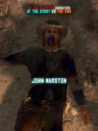 RDR1 Characters At The Start Vs End 😔💔 | The Difference | #rdr #shorts