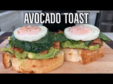The Perfect Avocado Toast- Egg, Bacon and Avocado