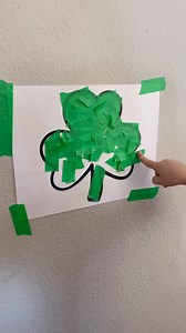 80K views · 1.9K reactions | This is an activity you’re going to want to save to try! Comment ‘lucky’ for a link to the green tape and a free printable activity guide with 10 more simple and fun tape activities for preschoolers and kids. #preschoolactivity #stpatricksday #stpatricksdayactivities #indoorplay #kidsactivities | Stay at Home Activity Mom | Facebook