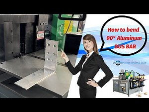 How to bend a 90-degree aluminum busbar? MOTI Busbar Machine Busbar Bending Machine Busbar Bender