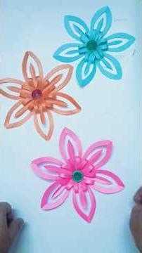 Easy Paper Flower |🌸🌼 #diy#flowers#craft#art#shorts#viral #homedecor#trending#papercraft