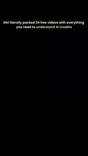 DSA • Web Dev • AI/ML • Coding resources | Understanding AI from basics IBM put together a full playlist explaining how modern AI models work. Covers foundations, neural networks,... | Instagram