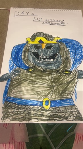 Day 5 first request i locked in draw clash caricters until 500 subs #clashroyale #art