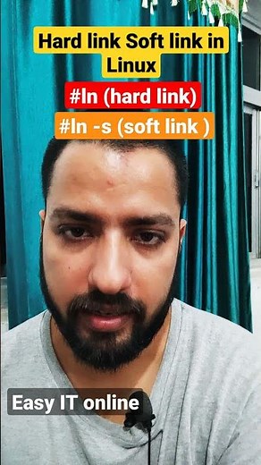 Hard link Soft Link command in linux #shorts