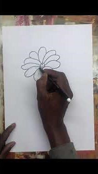 Easy Flower Drawing || How to Draw Flower || Step by step drawing