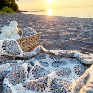 Island Time Shawl Pattern (Fingering/Sock Weight Version) — NautiKrall Crochet