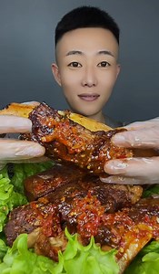 36K views · 1K reactions | Eating an Entire Plate of GIANT BBQ Ribs! | Food Challenge | Facebook