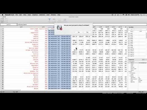 Stata: Reshaping Data using World Bank Open Data Sets
