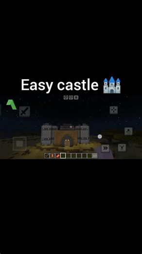 easy castle tutorial #trending #minecraft