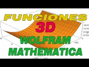Como graficar funciones 3d en Mathematica Wolfram