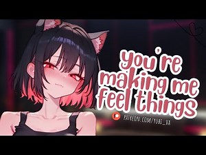 [ASMR]Goth Neko Pretends To Sleep On Your Lap..But You Accidentally Caught Her Purring For You