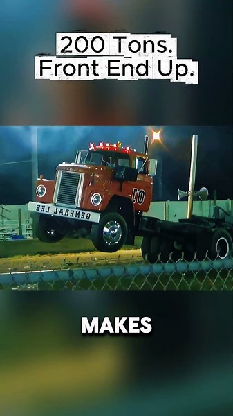 200 Tons Behind a Truck on a Wheelie. 😱