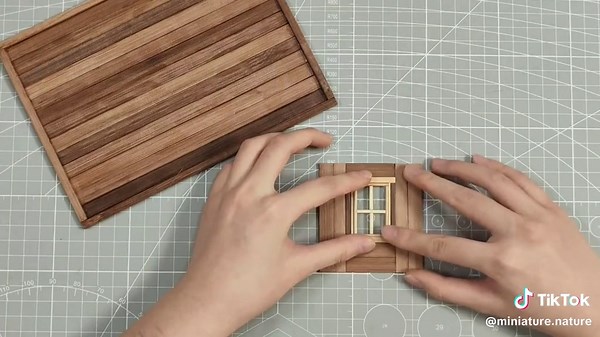 Easy DIY Miniature Wooden House Windows Craft Tutorial