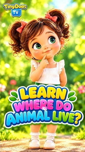 🐾 Where Do Animals Live? 🏠 | Animal Homes Song for Kids | Learn Animal Homes #animalshome #kidshorts