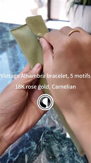 Vintage Van Cleef & Arpels Alhambra 5 motifs bracelet, 18K rose gold with carnelian stone. Iconic four-leaf clover design, elegant daily wearable luxury, pre-owned authentic vintage piece for collectors & jewelry lovers. Ready for immediate shipping!#VCAAlhambra #VanCleefAndArpels #VintageVCA #LuxuryBracelet #PreOwnedLuxury