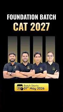CAT 2027 | Foundation Batch | MBA Pathshala