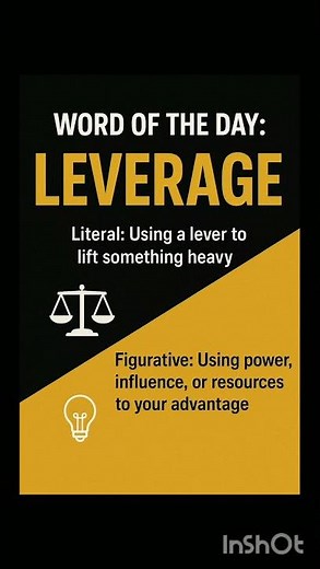 Leverage Explained Power, Strategy . Small effort, BIG impact .. that’s the power of leverage!