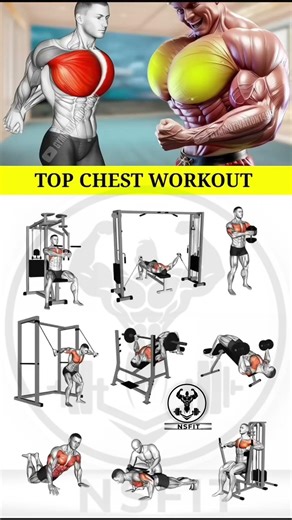Build a Bigger Chest Fast | Cable & Dumbbell Routine #musclegain #workout #chest