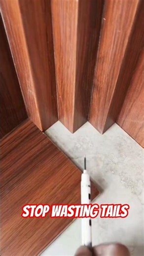 How to scribe wood flooring like a PRO! 🪚#woodworking #diy #sortsfeed