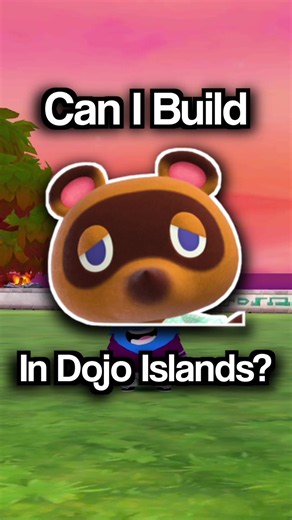 Can I build Tom Nook in Dojo Islands? 🦝💰 Start building your own creations! #animalcrossing #tomnook