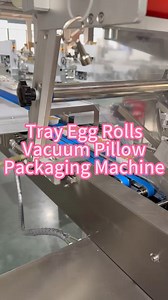 Egg roll vacuum pillow packaging machine #packingmachine #vaccummachine #eggroll #horizontalpackingmachine | Packaging Machinery