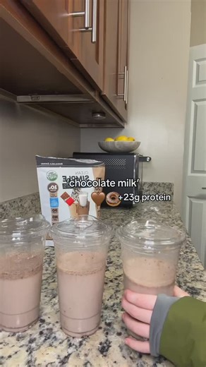 148K views · 1.8K reactions | MOM HACK ‘chocolate milk’ + 23g protein to go癩 if you freeze it you can make chocolate milkshakes in the ninja!! #chocolate #protein #mom #girlmom #hack #milk #togo #milkshake #ninja | Samantha Milton | Facebook