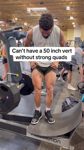 Squatting deep will transform your vertical jump. The level of tension your quads will experience is unlike anything else you can put them through in the weight room. And this transfers extremely well to a two foot vertical. But what if you don’t have the mobility do a deep squat? Get on machines like the one in this video! Elevate the heels. Use a smith machine. Or a belt squat. The possibilities are endless if you’re creative. Hammer deep squats while jumping 1-2 times per week, and then spend