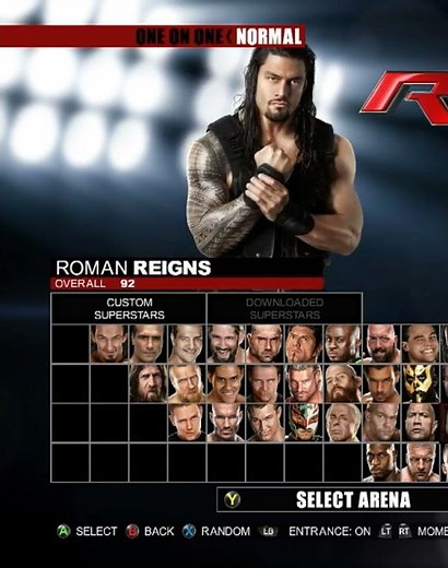 WWE 2K15 FULL ROSTER Select Screen