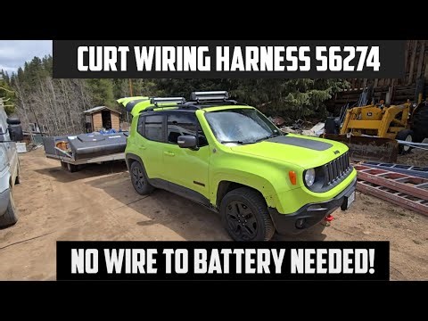 Installing Curt Wiring Harness 56274 In Jeep Renegade for Towing. The Easy Way.