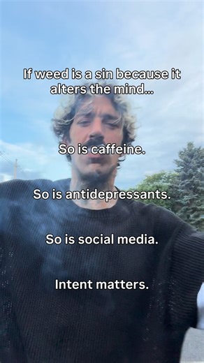 Saint | We already accept mind-altering tools when they help people function. The real question isn’t what you use. It’s why you use it. | Instagram