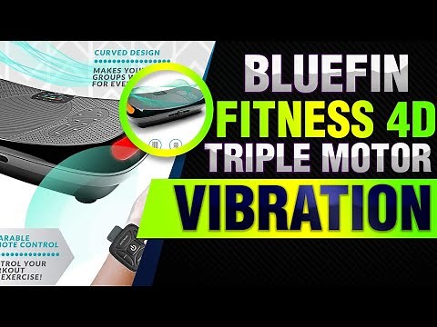 Bluefin Fitness 4D Triple Motor Vibration Plate | Powerful | Magnetic Therapy Massage