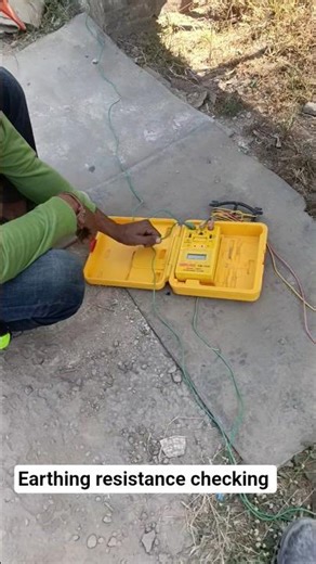 Earthing Resistance Checking. #electrical #metroproject #safetyfirst #earthing #earthingresistance