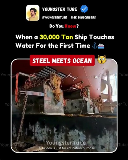 30,000 Tons of Steel Meets the Sea — The Launch That Defies Gravity! #shorts #explore #ship