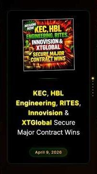 KEC, HBL Engineering, RITES, Innovision & XTGlobal Secure Major Contract Wins #stockmarketindia