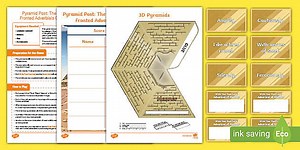 LKS2 Pyramid Post: The Ancient Egyptian Fronted Adverbials Game