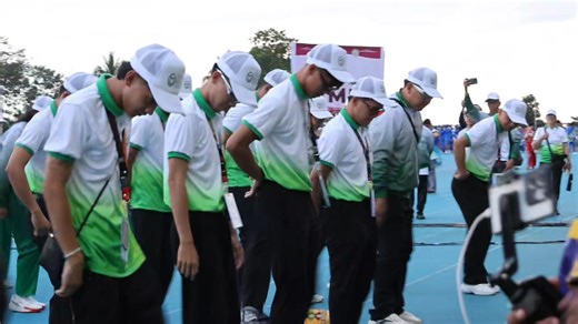 [MASTS Games 2024] CMU delegates compete in the MASTS SALUDO contest, held on November 24, 2024, at Blue Oval, Dao, Pagadian City. #MASTS2024 #pagadiancity #socioculture #sports | Central Mindanao University