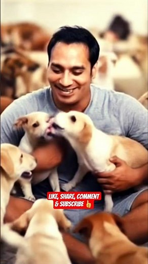 Spent time Playing with 100 stray Dogs!