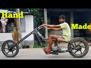 Homemade chopper bike ! How to make chopper bike ? chopper bike Making ! Bs6 chopper bike 'Rdxjin"
