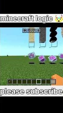 minecraft logic 🤯#minecraft #minecraftpe #shortsfeed #shorts #viralshorts