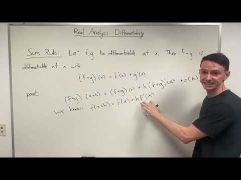 Real Analysis: Lecture 23 - Properties of Differentiable Functions