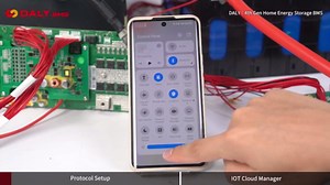 DALY BMS 24V 8S 100A - 1A Active Balance BMS with Bluetooth LCD Touch Screen RS485 CAN for LiFePO4 Home Energy Storage, Solar Inverter System