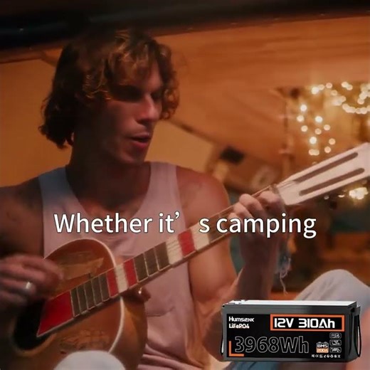 HumsiENK 12V 310Ah LiFePO4 Lithium Battery 100A BMS 15000 Cycles