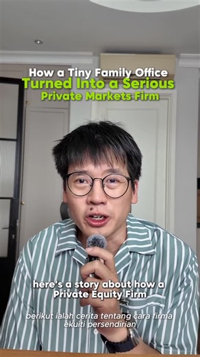 Timothy Tiah on Instagram: "Most people think private equity starts with billion-dollar backing Old money And massive institutions This one didn’t Crewstone started as a small family office Managing its own capital Backing real SMEs with real cashflows The kind banks kept saying no to What grew the firm wasn’t hype or leverage It was execution and ability to solve real problems And a team that stayed close to every deal If you want more behind-the-scenes stories from private markets Comment “Pri